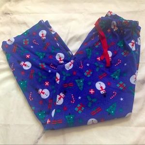 Fleece Snowman Pajamas - Small